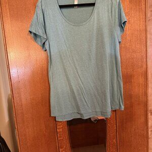LuLaRoe Classic T, Size XL, Heathered pale green - gray